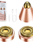Replacement Heads for Eyebrow Facial Trimmer: Original Heads Replacement Set for 2 in1 Facial Eyebrow Trimmer - Suitable for Model VG-102, VG-1023,VG-1024