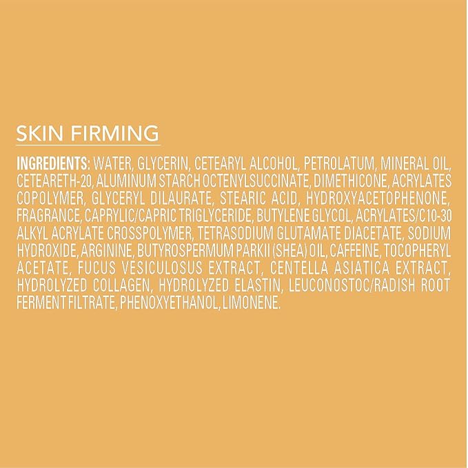 Jergens Skin Firming Lotion for Dry to Extra Dry Skin, Body Lotion with Collagen and Elastin Moisturizer, Tightening Cream for Body, Smoothes and Tones, Dermatologist Tested, 16.8 Oz (Pack of 3)