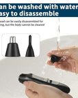 Ear and Nose Hair Trimmer for Men, 2025 Professional Painless USB Rechargeable Eyebrow & Facial Electric Hair Trimmer for Men Women, Powerful Motor, Dual Edge Blades, IPX7 Waterproof Easy Clean