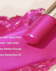 Oulac Moisture Pink Purple Lipstick - 2 in 1 Shimmer Lipstick & Lip Balm, Juicy & Glossy Finish, Long Lasting Hydrating, Smooth for Dry, Cracked and Chapped Lips, Vegan 2.2g/0.07oz (S02)
