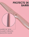 JAPONESQUE Foldable Dermaplaner Facial Razors - 3 Piece Set, Eyebrow And Facial Hair Razor Kit - One Blade Fixed Dermaplane Razor For Women Multicolor