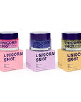 UNICORN SNOT Holographic Face Glitter & Body Glitter Gel | Holiday Glitter Makeup: Stocking Stuffers & Christmas Gift | Hair Glitter, Vegan & Cruelty-Free, 1.7 oz 3-Pack (Flamingo/UV/Bling)