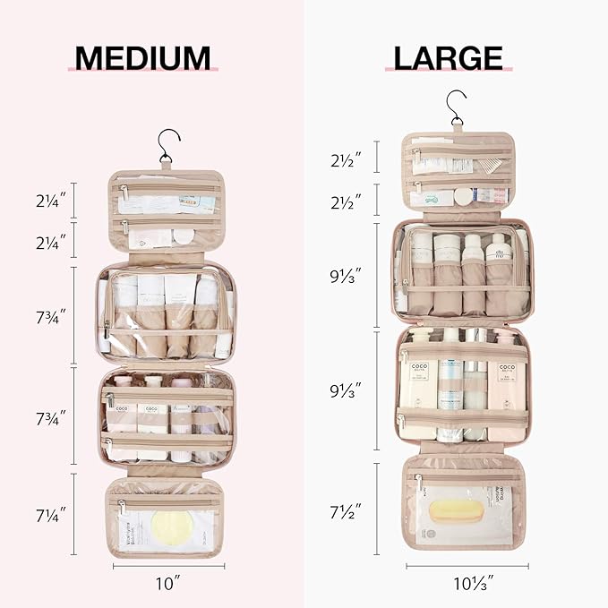 Bagsmart toiletry bag hanging travel
