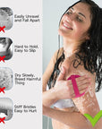 Silicone Body Scrubber, Exfoliating Body Wash Scrubbers Exfoliator, Shower Body Brush for Effective Showering Exfoliation and Gentle Massage (Red)