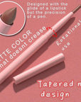 evpct Brown Matte Creamy Retractable Lip Liner Pencils for Shaping & Sculpting Lips, Lip Pencils for Women Long Lasting Waterproof Rich Lip Colors Liner Crayon Lipstick delineador de labios 05