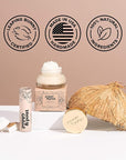 Poppy & Pout Island Coconut Jumbo Lip Balm | All Natural Lip Balms & Moisturizers | Hydrates with Beeswax, Vitamin E, Organic Coconut Oil | Cruelty-Free | Lip Balm in Recyclable Cardboard Tube