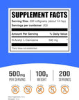 BulkSupplements.com N-Acetyl L-Carnosine Powder - Carnosine Supplement, N-Acetyl Carnosine 500mg - Gluten Free, 500mg per Serving, 100g (3.5 oz) (Pack of 1)