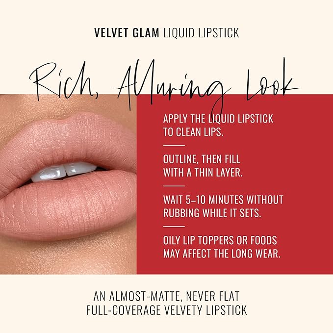 Runway Rogue Velvet Glam Liquid Lipstick, Almost-Matte Soft Nude Lipstick with a Touch of Blush, ‘Minimalist’