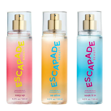 Trio Gift Set: So Alive, Soak it In, Cozy Up - Hair and Body Fragrance Mist - (3), 4.2oz each