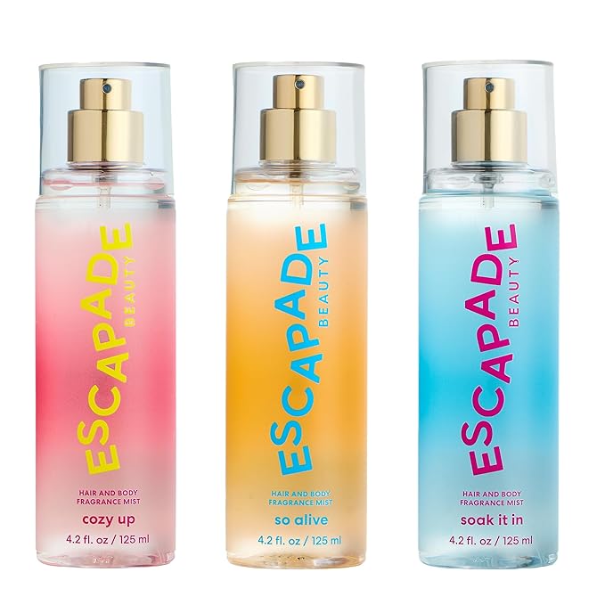 Trio Gift Set: So Alive, Soak it In, Cozy Up - Hair and Body Fragrance Mist - (3), 4.2oz each