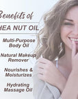 Naturevibe Botanicals Shea Nut Oil 32 Ounces | 100% Pure and Natural | Great for Skin Care and Hair Care