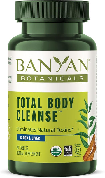 Banyan Botanicals Total Body Cleanse – Organic Cleanse Supplement with Amla & Manjistha – Supports Healthy Digestion, Detox, & Natural Cleansing* – 90 Tablets – Non GMO Sustainably Sourced Vegan