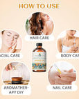 EVOKE OCCU 100% Pure Ginger Oil, Natural Ginger Essential Oil for Massage, Diffuser, Hair, Skin, DIY - 4 Fl Oz