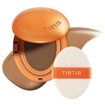 TIRTIR Mask Fit Ai Filter Cushion Foundation | AI-Like Semi-Matte Finish - Up to 72-Hour Medium to Full Coverage Korean BB Cushion Make up Beauty, #37N Peanut Almond, 0.63 Fl Oz