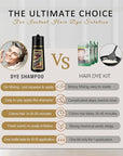 Fvquhvo Hair Dye Shampoo 3 in 1, Hair Color Shampoo for Women Men, Works in Minutes, Long Lasting Coffee Hair Dye, Brown Hair Shampoo, Easy to Use, 16.90 Fl Oz