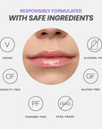 Wonderskin Lip Oil Rehab Serum - Tinted Lip Oil, Hydrating, Moisturizing, and Non-Sticky Coral Pink Tint Serum for Dry Lips (Lover)
