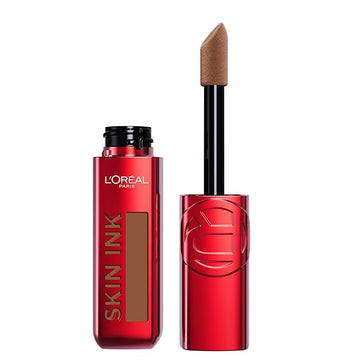 L'Oreal Paris Infallible Skin Ink 2-in-1 Foundation Concealer Hybrid Face Makeup, up to 48HR Transfer-Resistant with Buildable Light to Full Coverage, 400 Deep Cool