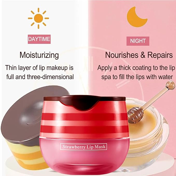 Bee Lip Balm Honey Pot,Honey Lip Exfoliator