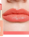 Oulac Shine Orange Lipstick for Women, 2 in 1 Glossy Coral Orange Tinted Lip Balm, Hydrating Lipstick for Dry Lips, Moisture Shine Juicy Finish Vegan 2.2g/0.07oz (18)