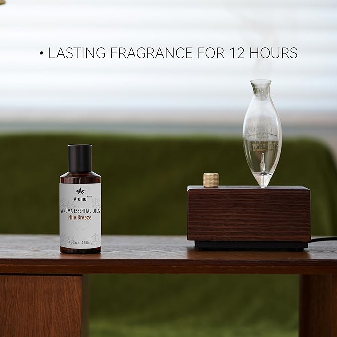 Aroma Diffuser Oil - Nile Breeze | Inspired by JW Marriott Hotel Scent | Hotel Fragrance Oil Essential Oil Blend for Aromatherapy Machines | Citrus, Jasmine & Cedarwood | for Large Rooms | 5.3 fl oz