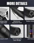 RESUXI Hair Clipper for Men T Blade Zero Gapped Nose Hair Trimmer Set, Professional Cordless Barber Clippers Hair Cutting Machine Haircut Grooming Kit,Black