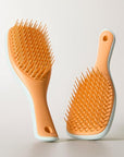 Tangle Teezer Ultimate Detangler Hairbrush, Eliminates Knots & Reduces Breakage, Mini Hair Brush for Travel, Small Hands & All Hair Types, Ice Blue & Sweet Orange