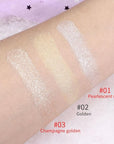 evpct Pearl White & Champagne Gold Face Highlighter