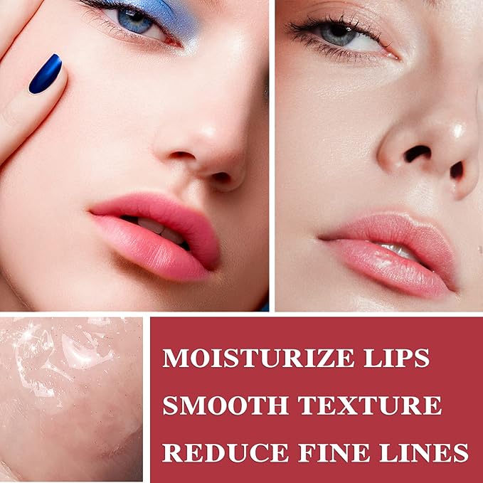 Lip Glow Oil Moisturizing Lip Balm,Plump Lip Gloss Lip Care Clear Lip Oil Tinted,Hydrating Lip Glow Oil Gloss Transparent Plumping Glass Lip Glow Oil Fresh Texture,Set of 6