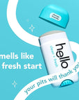hello Clean and Fresh Aluminum Free Deodorant for Women and Men with Charcoal, 24-Hour Freshness, Baking Soda Free Deodorant, Dermatologically Tested, 2.6 oz Stick (2 Pack)