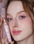 Flower Knows Violet Strawberry Rococo Glowy Lip Gloss G01 Little Angel Matte Lipstick C06