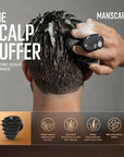 MANSCAPED® The Scalp Buffer Men’s Silicone Head Scrubber – Premium Cleansing & Exfoliating Hair Brush, Ergonomic Handheld Design for Gentle Scalp Massage (1-Pack)