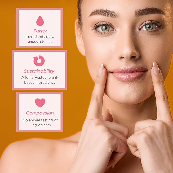 Ellovi Natural Lip Butter Lip Balm - Blossom - Pure Enough to Eat - Made With Just 6 Vegan Ingredients - Moisturizing Lip Care for All Day Hydration (Single)