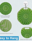 Silicone Body Scrubber, Exfoliating Shower Scrubber, Non-Slip Handle for Easy Cleaning, Travel Friendly (Green)