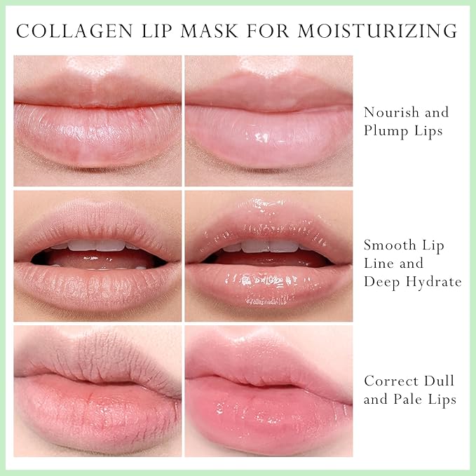 2Pc Jelly Lip Mask Overnight,Fruity Avocado Collagen-Avocado