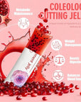 Avora Coleology Cutting Jelly - Korean Daily Jelly Stick Supplement with 1200mg Garcinia Cambogia Extract, Chia Seeds Collagen, Detox & Daily Care, Smooth Texture - Pomegranate Flavored - 8.81 0Z
