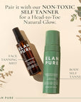 Face Tanning Mist, Organic Ingredients, Sunless Self Tanner, Bronzing, Hydrating, Steak-Free, Long Lasting Glow