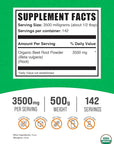 BulkSupplements.com Organic Beet Root Powder - Beet Powder Organic, Beetroot Supplement - Superfood Supplement, Vegan & Gluten Free - 3500mg per Serving, 500g (1.1 lbs) (Pack of 1)