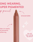 ColourPop Lippie Lip Pencil - High-Pigment, Long-Lasting Lip Liner - Sharpenable Lip Liner Pencil for High-Impact Lip Color - Vegan, Cream Formula with Precise Application - BFF 2 (0.04 oz)