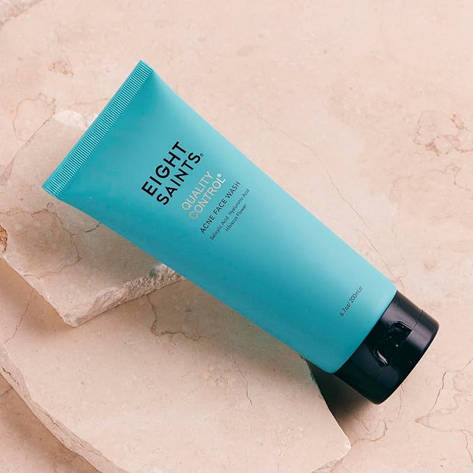 Eight Saints Quality Control Acne Face Wash, Natural & Organic, Reduce Acne and Prevent Future Breakouts, 2% Salicylic Acid, 6.7 Ounces