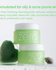 BANILA CO Clean it Zero Pore Clarifying Cleansing Balm | Korean Makeup Remover, Cleansing Oil, Facial Cleanser for Oily and Acne Prone Skin | Vegan | Made with AHA-PHA & Tea Tree (100ml / 3.38 fl. oz)