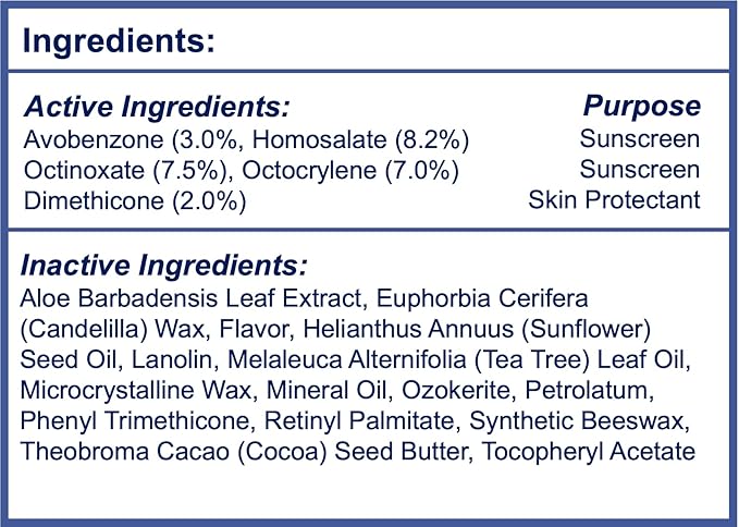 Dermatone Lip Balm Fruit Variety Pack | Moisturizing Lip Care Stocking Stuffer | Soothes & Heals Chapped Lips | SPF 30 | Aloe, Tea Tree Oil | 3-Pack (Coconut, Mango, Green Tea)