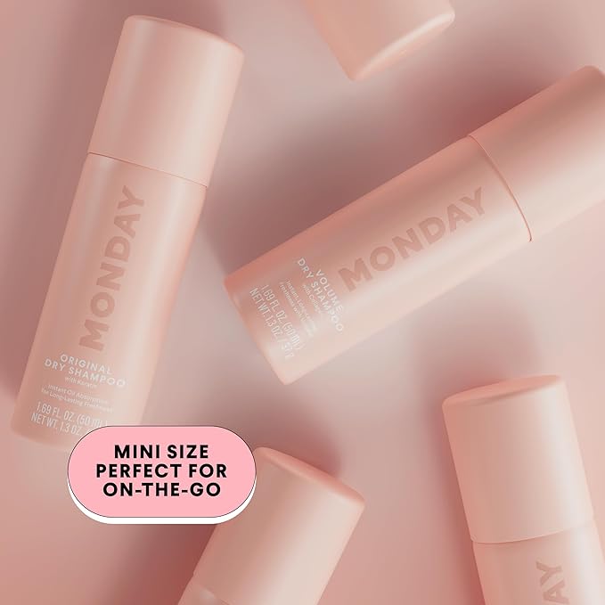 MONDAY HAIRCARE VOLUME Dry Shampoo with Collagen, oil-absorbing ideal for Thin & Fine Hair 50ML (3 Pack)