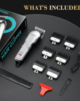PRITECH Barber Hair Clippers for Men, Professional Barber Clippers and Trimmer Set, Mens Cordless Hair Clippers for Barbers Haircut Kit