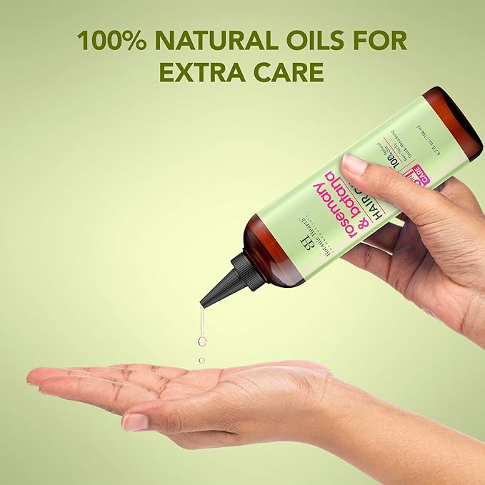 Botanic Hearth 100% Pure Rosemary Batana Oil For Hair Growth | Infused with Biotin, Jojoba, Castor Oil | Hair Oil Repairs Dry Damaged Hair, Strengthening, Healthier - Hair Tonic, 2 fl oz, 2pack