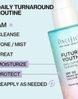 Pacifica Peptide Face Moisturizer Future Youth Daily Turnaround Hydrating, SPF 50 Broad Spectrum, UVA/UVB Sun Protection, Sunscreen, Face Moisturizer, Anti-Aging, Vegan, 1.7 fl oz (1 Count)