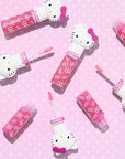 Lip Smacker Lippy Pals Swirls, Sanrio Hello Kitty, Flavored Moisturizing & Smoothing Soft Shine Lip Balm, Hydrating & Protecting Fun Tasty Glossy Finish, Cruelty-Free & Vegan - Kiwi (Pack of 2)