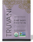 Truvani Vegan Pea Protein Powder | Unflavored | 20g Organic Plant Based Protein | 1 Serving | Keto | Gluten & Dairy Free | Low Carb | No Added Sugar
