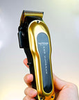 Supreme Trimmer Pro Clipper All Metal w/Fade Blade | 300 Min Run Time Professional Clipper Set, Cordless Beard Trimmer | STC5030 Gold