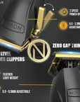 Novah® Professional Hair Clippers for Men, Professional Barber Clippers and Trimmer Set, Mens Cordless Hair Clipper for Barbers Haircut Fading Kit Fade - Gold