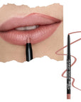 Runway Rogue Designer Liner Lip Pencil, Matte Light Sandy-Beige Lip Liner Pencil and Lip Liner Sharpener, ‘Spotlight’